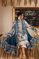 Nureh - Gardenia Print Embroidered Lawn - NSG-220