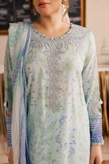 Nureh - Gardenia Print Embroidered Lawn - NSG-215