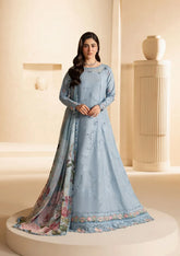 Elaf Premium - E-Craft Chikankari Lawn - EHC-5B PACIFIC