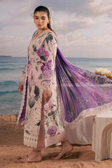 Nureh - Gardenia Print Embroidered Lawn- NSG-216