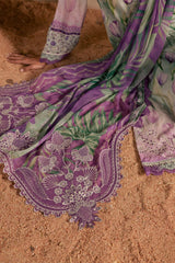Nureh - Gardenia Print Embroidered Lawn - NSG-218