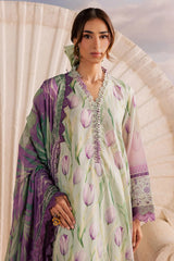Nureh - Gardenia Print Embroidered Lawn - NSG-218