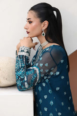 Imrozia Serene - Saiyara Hand Embellished Chiffon - I-232 AZURA