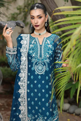 Imrozia Serene - Saiyara Hand Embellished Chiffon - I-232 AZURA