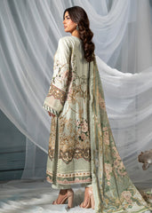 Meerak - Print Embroidered Linen - Sage Bloom