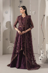 Lavish Premium - Shehnai - Embroidered Organza - Raos-e-gul