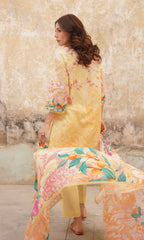 Sahar - Printed Lawn - Citrus Glow
