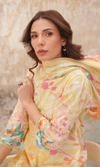 Sahar - Printed Lawn - Citrus Glow