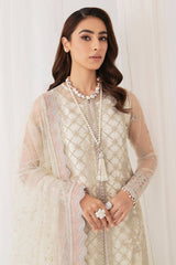 Jazmin - Embroidered Net - WANDERLUST WHITE