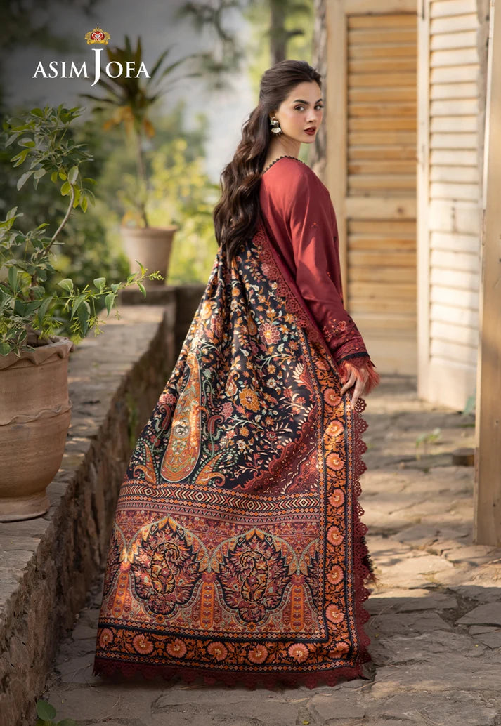 Asim Jofa - Embroidered Viscose - AJUW-27