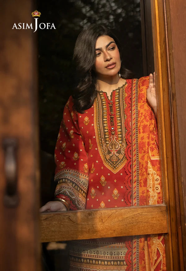 Asim Jofa - Printed Khaddar - AJUW-47