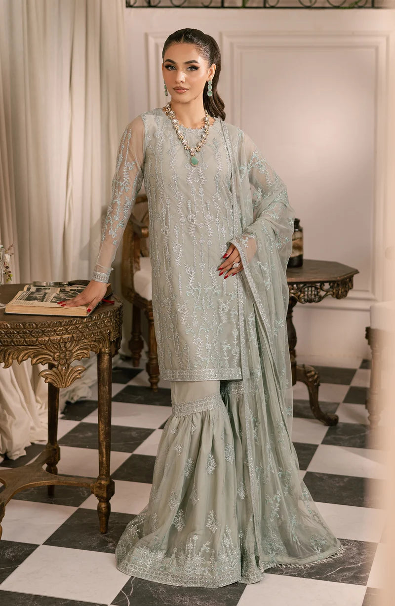 Zarif - Inayat - Embroidered Net - Gulzaar