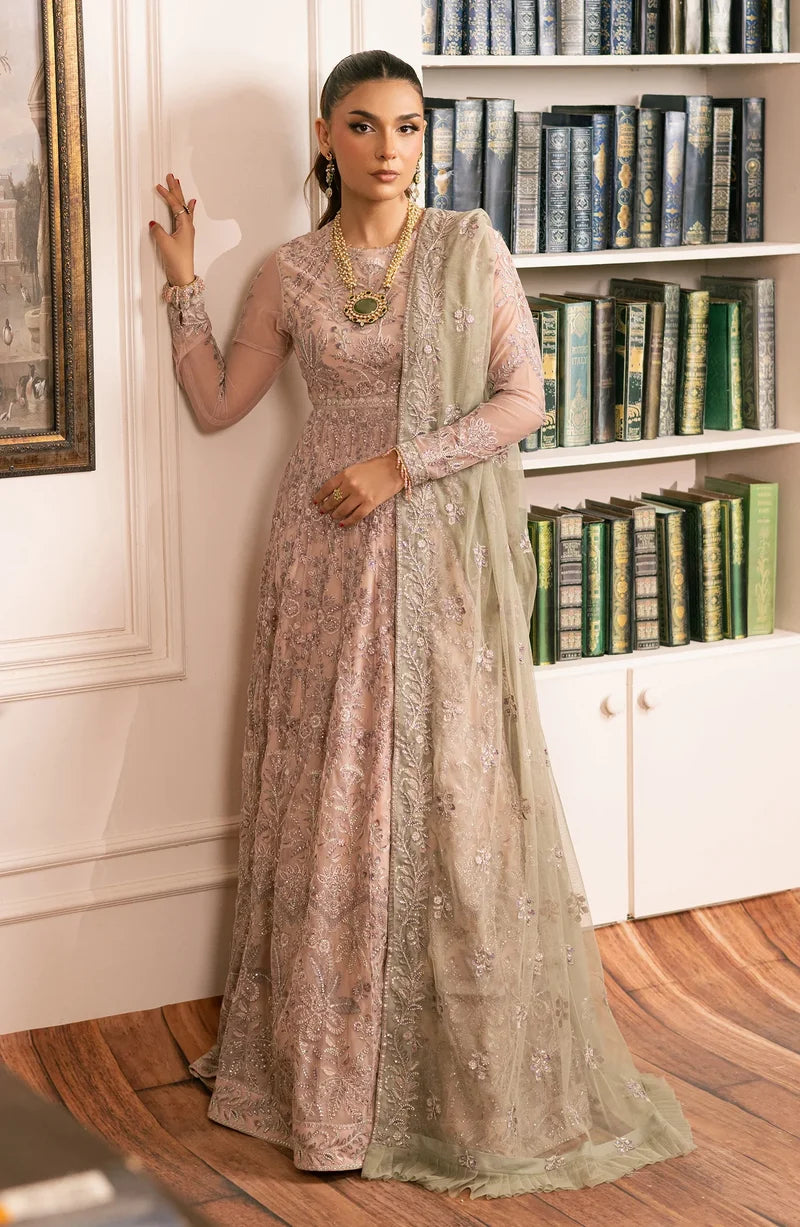Zarif - Inayat - Embroidered Net - Divaan