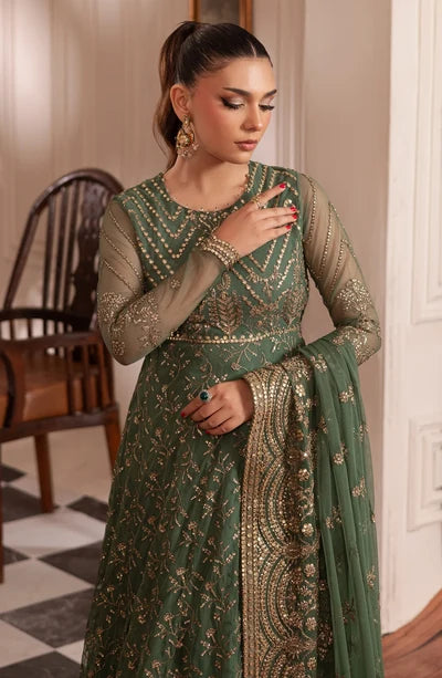 Zarif - Inayat - Embroidered Net - Shabab
