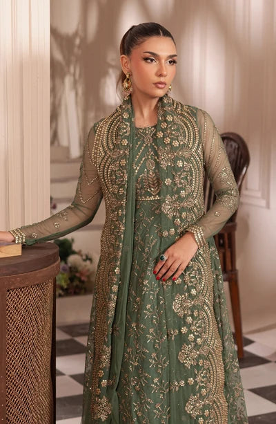 Zarif - Inayat - Embroidered Net - Shabab