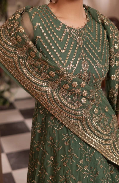 Zarif - Inayat - Embroidered Net - Shabab