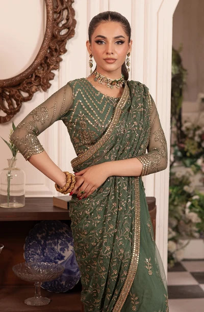 Zarif - Inayat - Embroidered Net - Shabab