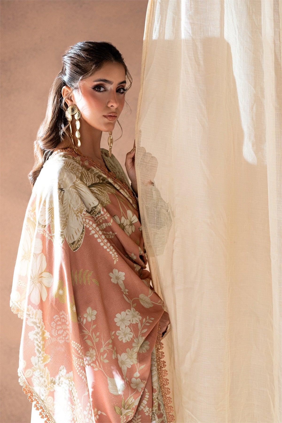 Coral - Rangrez-The Linen Edit - Aaina CRA-04-A