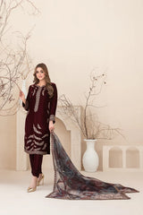 Tawakkal - Minakari Embroidered Velvet D-5274