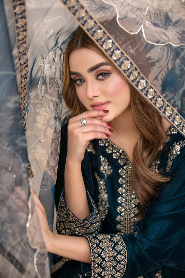 Tawakkal - Minakari Embroidered Velvet D-5272