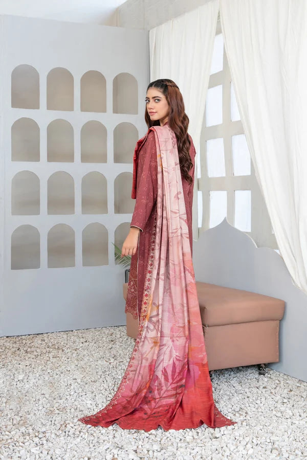Tawakkal - Nessa Print Embroidered Staple D-3992