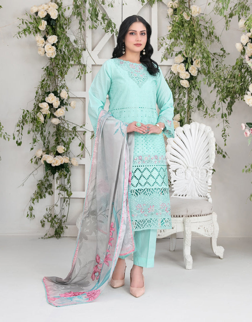 Tawakkal - Saija Embroidered Schiffli Lawn D-1232