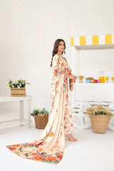 Tawakkal - Zurina Printed Leather Peach D-4481