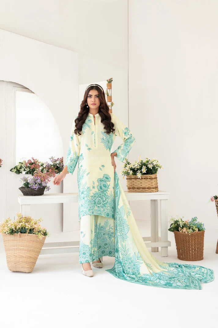 Tawakkal - Zurina Printed Leather Peach D-4479
