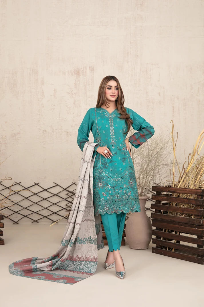 Tawakkal - Dafeenah Print Embroidered Staple D-5530