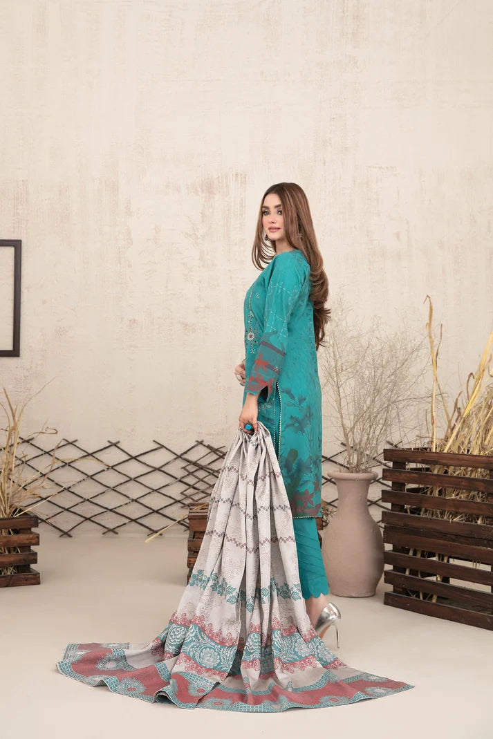 Tawakkal - Dafeenah Print Embroidered Staple D-5530