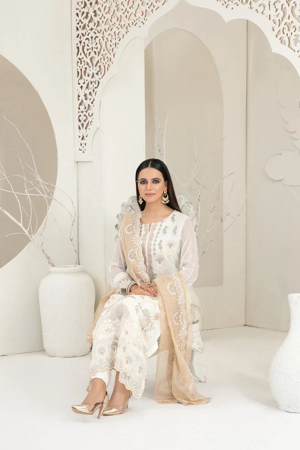Tawakkal - Cala Embroidered Chiffon D-3744
