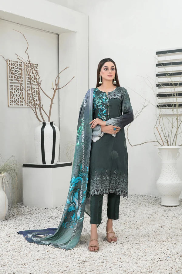 Tawakkal - Imza Print Embroidered Staple D-1103