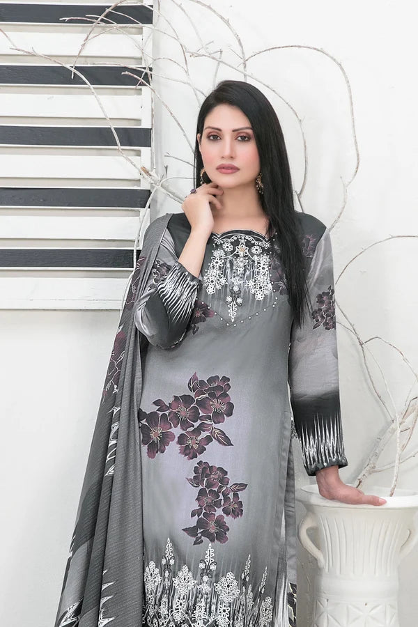 Tawakkal - Imza Print Embroidered Staple D-1097