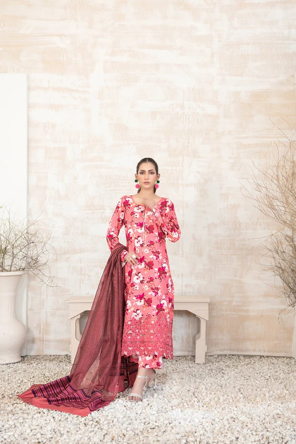 Tawakkal - Marnina Print Embroidered Staple D-3870