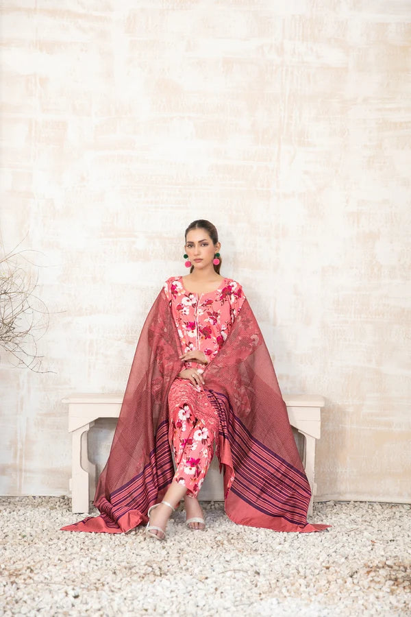 Tawakkal - Marnina Print Embroidered Staple D-3870