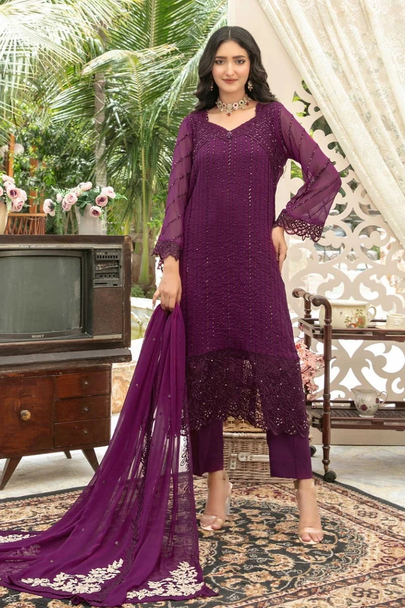Tawakkal - Nuresa Embroidered Chiffon D-5723