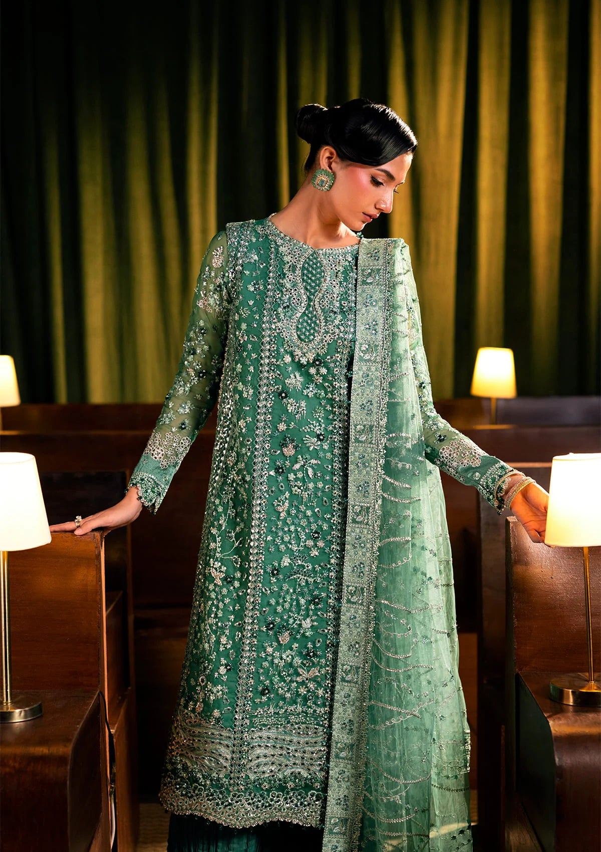 Elaf Premium - Serenade - The Formal Handwork - Organza - Ehm-10 Verdella