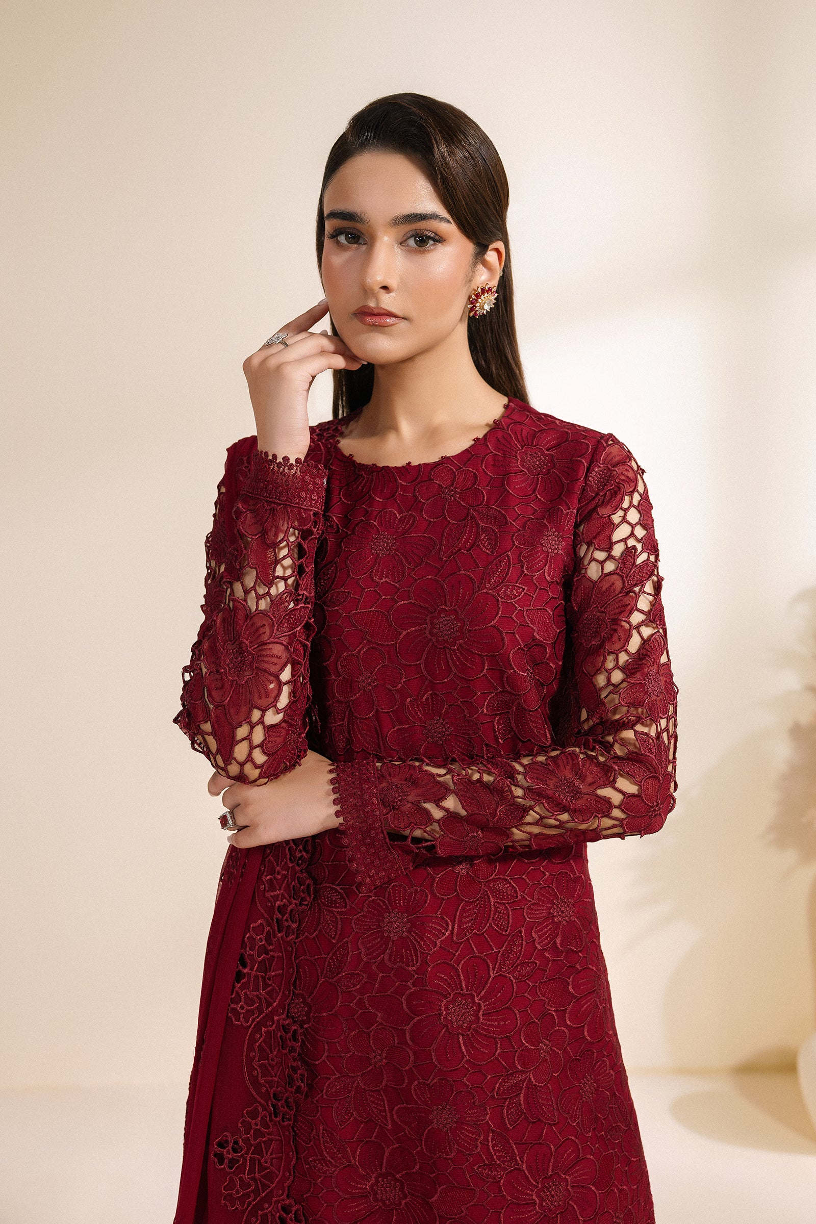 Zarif - Meraki - Embroidered Chiffon - Adaab