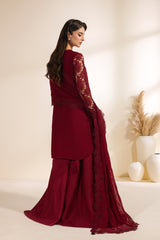 Zarif - Meraki - Embroidered Chiffon - Adaab