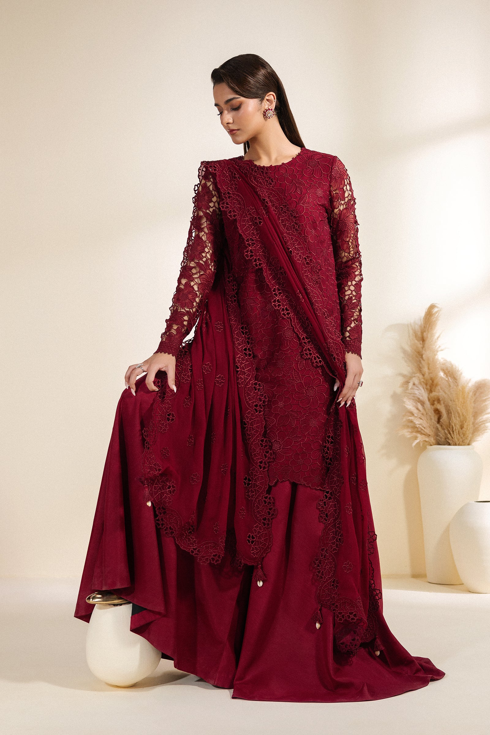 Zarif - Meraki - Embroidered Chiffon - Adaab