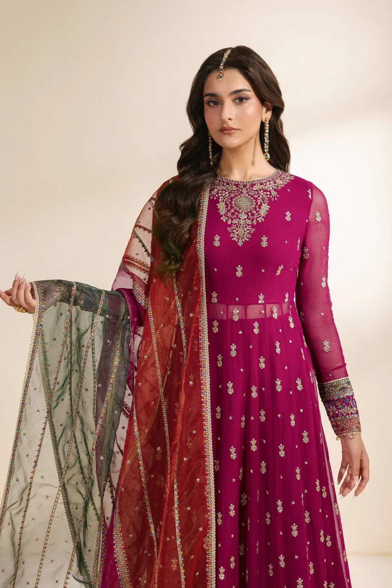 Zarif - Meraki - Embroidered Chiffon - Sarsar