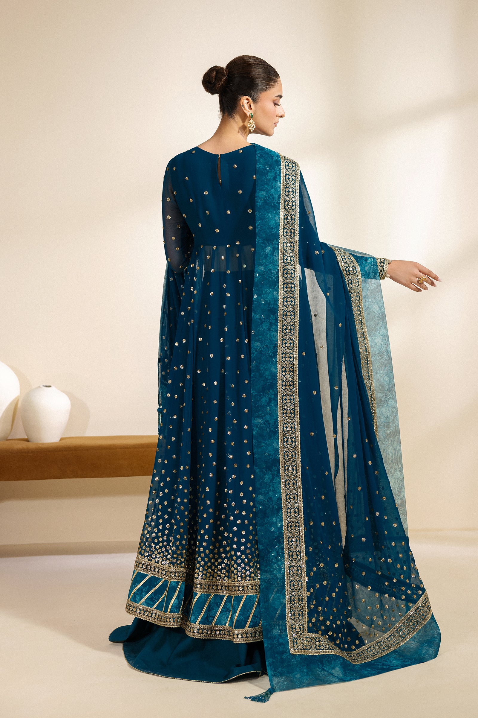 Zarif - Meraki - Embroidered Chiffon - Zenia