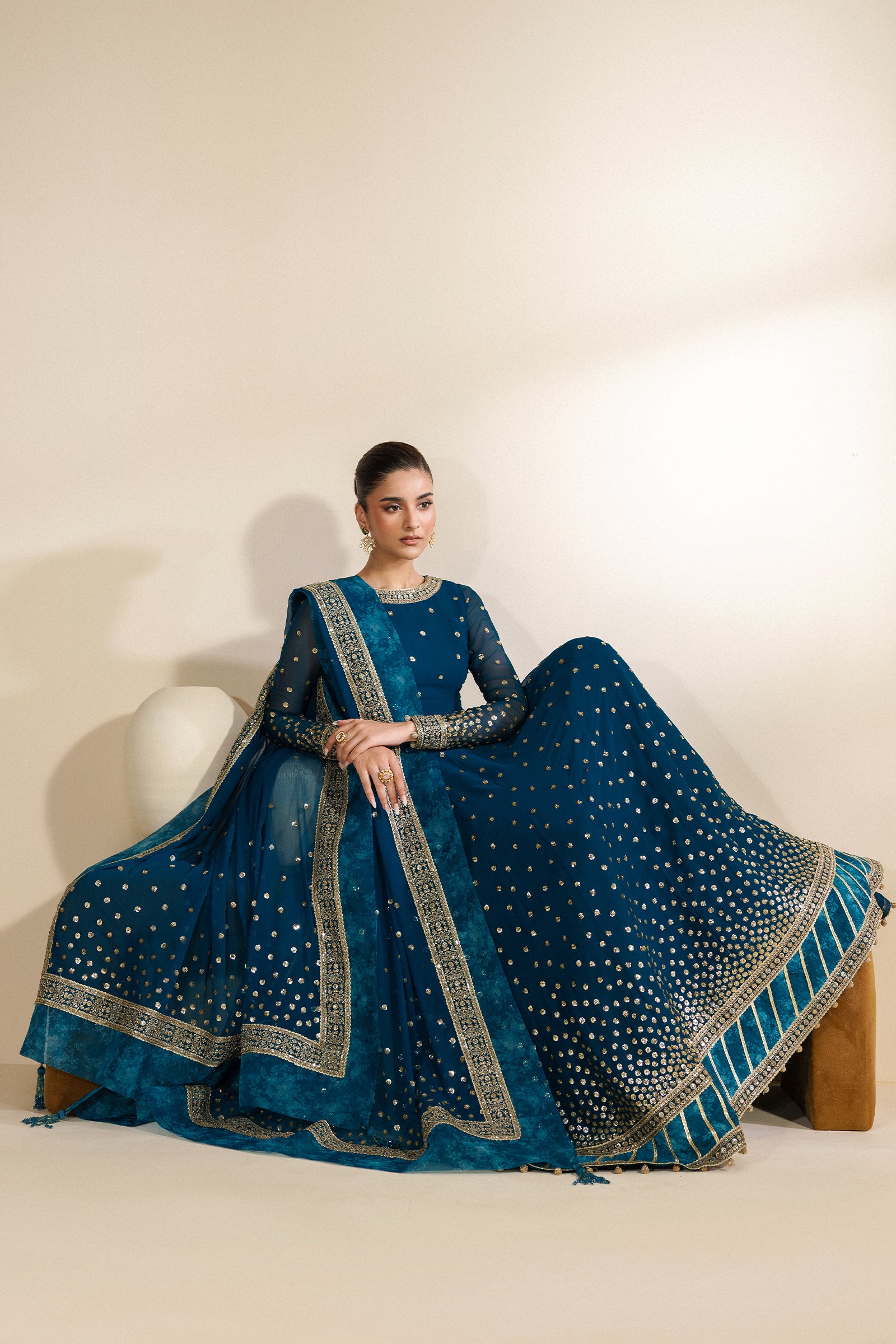 Zarif - Meraki - Embroidered Chiffon - Zenia