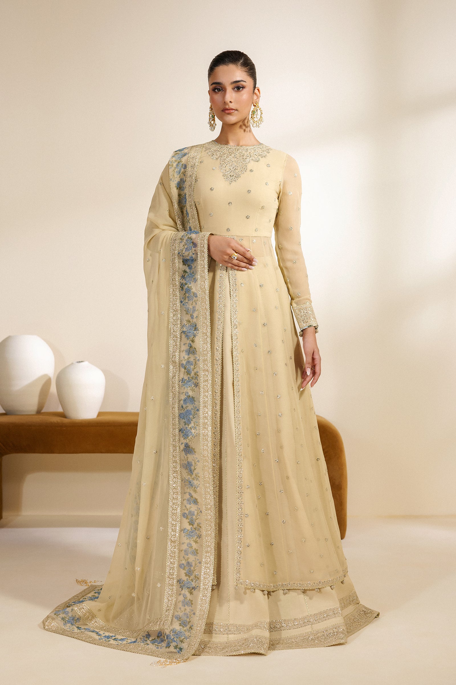 Zarif - Meraki - Embroidered Chiffon - Darya