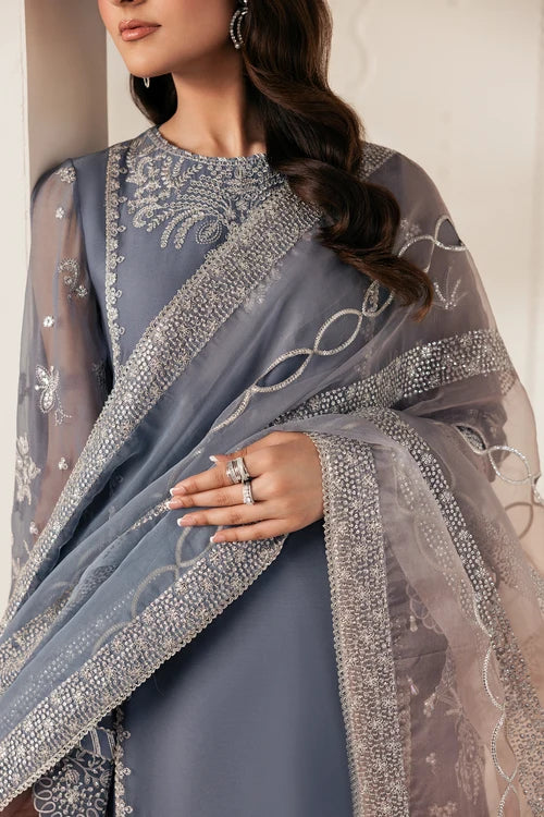 Zarif - Bayaan - Embroidered Chiffon - Nilmah