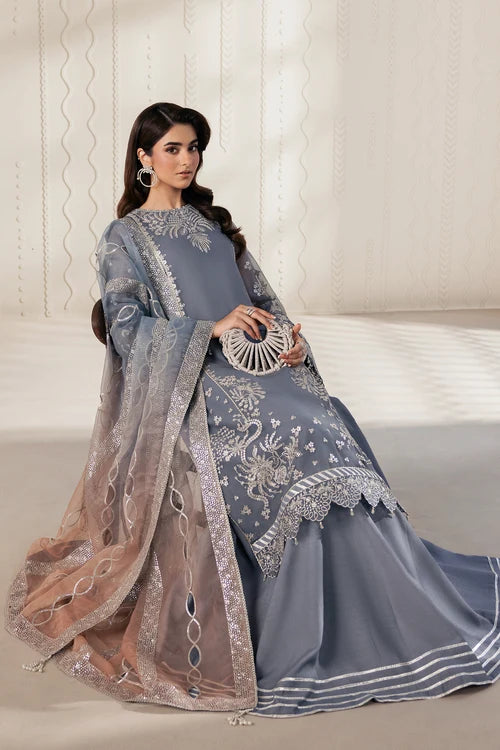 Zarif - Bayaan - Embroidered Chiffon - Nilmah