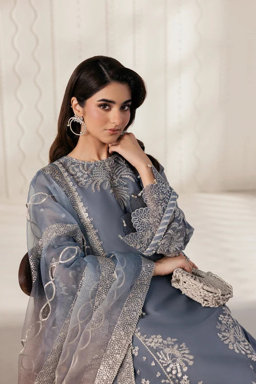 Zarif - Bayaan - Embroidered Chiffon - Nilmah
