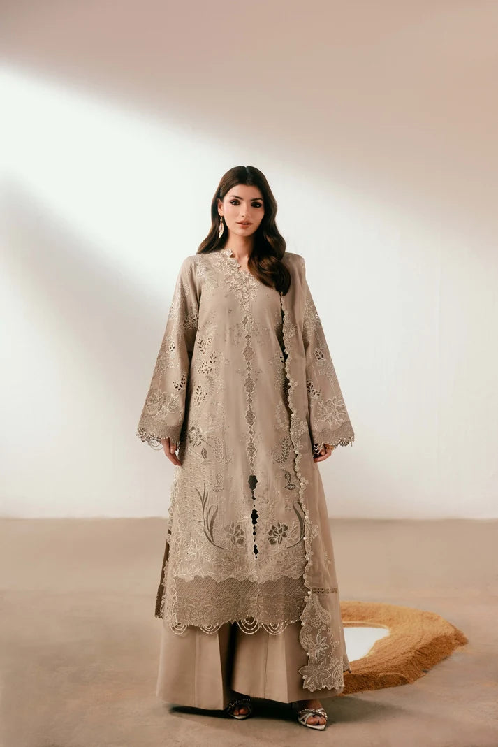 Florent - Silk Embroidered - Opaline