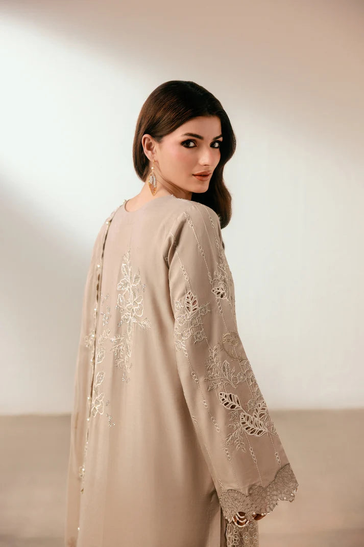 Florent - Silk Embroidered - Opaline