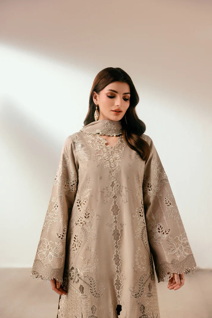 Florent - Silk Embroidered - Opaline